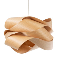 GloboStar® SARDIGNA 02180 Boho Κρεμαστό Φωτιστικό Οροφής Μονόφωτο 1 x E27 AC220-240V IP20 – Φ60 x Υ30cm – Καφέ Λεπτό Φύλλο Ξύλου Πλέγμα – 5 Χρόνια Εγγύηση