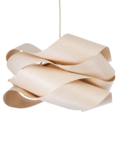 GloboStar® SARDIGNA 02181 Boho Κρεμαστό Φωτιστικό Οροφής Μονόφωτο 1 x E27 AC220-240V IP20 – Φ60 x Υ30cm – Μπεζ Λεπτό Φύλλο Ξύλου Πλέγμα – 5 Χρόνια Εγγύηση