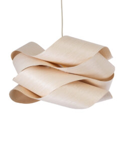 GloboStar® SARDIGNA 02181 Boho Κρεμαστό Φωτιστικό Οροφής Μονόφωτο 1 x E27 AC220-240V IP20 – Φ60 x Υ30cm – Μπεζ Λεπτό Φύλλο Ξύλου Πλέγμα – 5 Χρόνια Εγγύηση