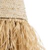 GloboStar® AREMBEPE 02189 Boho Κρεμαστό Φωτιστικό Οροφής Μονόφωτο 1 x E27 AC220-240V IP20 – Φ34 x Υ70cm – Μπεζ Φυσική Ράφια Νήμα Πλέγμα Καμπάνα – 5 Χρόνια Εγγύηση