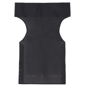 Professional perforated fabric akoworld 2×1 density in black grey color 022-000019
