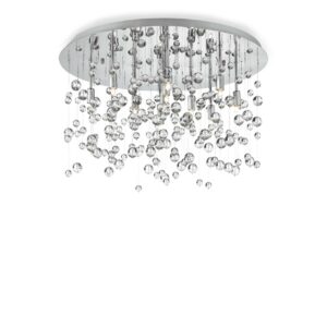 IDEAL LUX Φωτιστικό Οροφής NEVE 8xG9 Χρωμίου – 022222