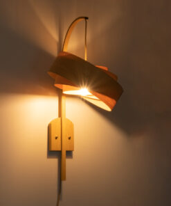 GloboStar® KALAMA 02223 Boho Φωτιστικό Τοίχου – Απλίκα Μονόφωτο 1 x E27 AC220-240V IP20 – Μ30 x Π40 x Υ70cm – Μπεζ Ξύλινο Μπαμπού Πλέγμα – 5 Χρόνια Εγγύηση