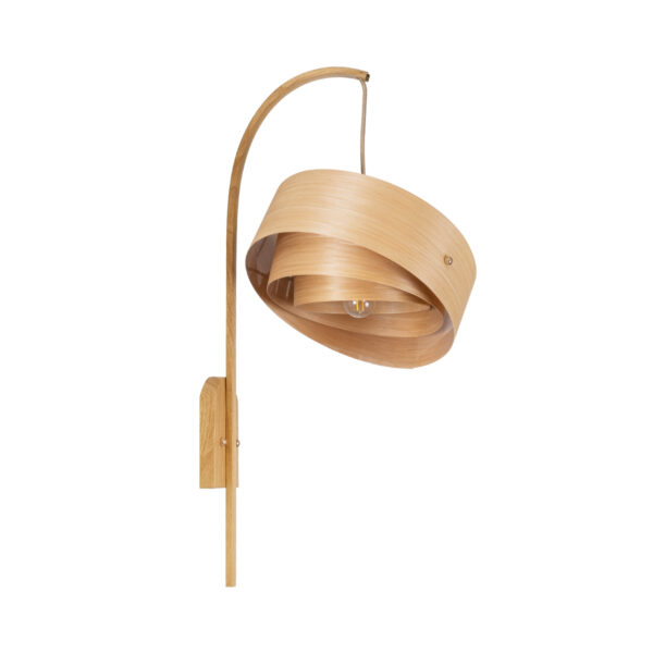 GloboStar® KALAMA 02223 Boho Φωτιστικό Τοίχου – Απλίκα Μονόφωτο 1 x E27 AC220-240V IP20 – Μ30 x Π40 x Υ70cm – Μπεζ Ξύλινο Μπαμπού Πλέγμα – 5 Χρόνια Εγγύηση