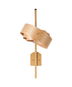 GloboStar® KALAMA 02223 Boho Φωτιστικό Τοίχου – Απλίκα Μονόφωτο 1 x E27 AC220-240V IP20 – Μ30 x Π40 x Υ70cm – Μπεζ Ξύλινο Μπαμπού Πλέγμα – 5 Χρόνια Εγγύηση