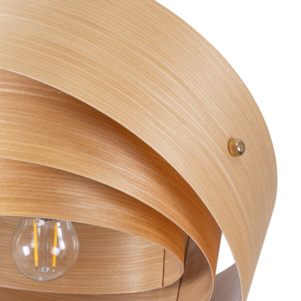 GloboStar® KALAMA 02223 Boho Φωτιστικό Τοίχου – Απλίκα Μονόφωτο 1 x E27 AC220-240V IP20 – Μ30 x Π40 x Υ70cm – Μπεζ Ξύλινο Μπαμπού Πλέγμα – 5 Χρόνια Εγγύηση
