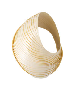 GloboStar® SALREL 02224 Boho Φωτιστικό Τοίχου – Απλίκα Μονόφωτο 1 x E27 AC 220-240V IP20 – Μ30 x Π22 x Υ38cm – Μπεζ Λεπτό Φύλλο Ξύλου Πλέγμα – 5 Χρόνια Εγγύηση