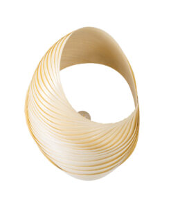 GloboStar® SALREL 02224 Boho Φωτιστικό Τοίχου – Απλίκα Μονόφωτο 1 x E27 AC 220-240V IP20 – Μ30 x Π22 x Υ38cm – Μπεζ Λεπτό Φύλλο Ξύλου Πλέγμα – 5 Χρόνια Εγγύηση