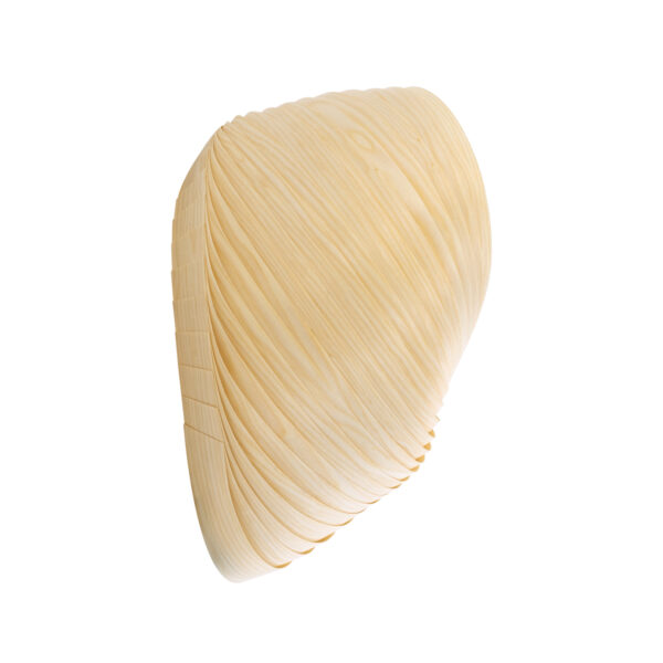 GloboStar® SALREL 02224 Boho Φωτιστικό Τοίχου – Απλίκα Μονόφωτο 1 x E27 AC 220-240V IP20 – Μ30 x Π22 x Υ38cm – Μπεζ Λεπτό Φύλλο Ξύλου Πλέγμα – 5 Χρόνια Εγγύηση