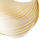GloboStar® SALREL 02224 Boho Φωτιστικό Τοίχου – Απλίκα Μονόφωτο 1 x E27 AC 220-240V IP20 – Μ30 x Π22 x Υ38cm – Μπεζ Λεπτό Φύλλο Ξύλου Πλέγμα – 5 Χρόνια Εγγύηση
