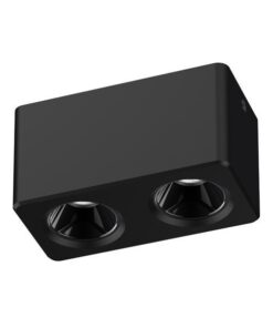 ΣΠΟΤ ΕΞΩΤΕΡΙΚΑ 2x7W ΑΛΟΥΜΙΝΙΟΥ ΜΑΥΡΟ 3CCT  75x150x79 EUROLAMP – 147-52660