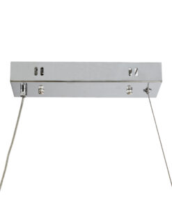 GloboStar® NANI 02285 Μοντέρνο Κρεμαστό Φωτιστικό Οροφής LED 60W AC220-240V IP20 – Μ120 x Π48 x Υ18cm – Μπεζ Ξύλινο Πλέγμα – Φυσικό Λευκό 4500K – 5 Χρόνια Εγγύηση