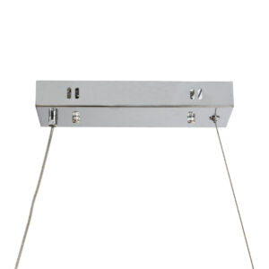 GloboStar® NANI 02285 Μοντέρνο Κρεμαστό Φωτιστικό Οροφής LED 60W AC220-240V IP20 – Μ120 x Π48 x Υ18cm – Μπεζ Ξύλινο Πλέγμα – Φυσικό Λευκό 4500K – 5 Χρόνια Εγγύηση