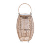 GloboStar® HESPELER 02305 Boho Αυτόνομο Ηλιακό Κρεμαστό/Επιτραπέζιο Φωτιστικό Φαναράκι LED SMD 5W 200lm – Φ25 x Υ45cm – με Ενσωματωμένη Μπαταρία 600mAh – Φωτοβολταϊκό Πάνελ και Αισθητήρα Ημέρας-Νύχτας με Ασύρματο Χειριστήριο IR Μπεζ Μπαμπού Αδιάβροχο IP65 Θερμό Λευκό 3000K