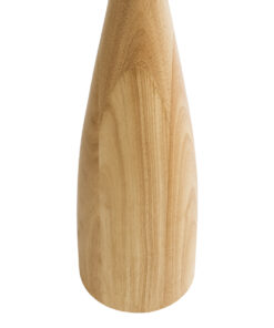 GloboStar® BERKBAY 02318 Boho Επιδαπέδιο Φωτιστικό Μονόφωτο 1 x E27 AC220-240V IP20 – Φ50 x Υ150cm – Μπεζ Ξύλινο με Μπεζ Υφασμάτινο Καπέλο – 5 Χρόνια Εγγύηση