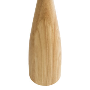 GloboStar® BERKBAY 02318 Boho Επιδαπέδιο Φωτιστικό Μονόφωτο 1 x E27 AC220-240V IP20 – Φ50 x Υ150cm – Μπεζ Ξύλινο με Μπεζ Υφασμάτινο Καπέλο – 5 Χρόνια Εγγύηση