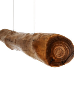 GloboStar® KATRINA 02320 Boho Κρεμαστό Φωτιστικό Οροφής LED 60W AC220-240V IP20 – Φ10 x Μ100cm – Μπεζ Ξύλινο – Φυσικό Λευκό 4500K – 5 Χρόνια Εγγύηση