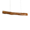 GloboStar® KATRINA 02320 Boho Κρεμαστό Φωτιστικό Οροφής LED 60W AC220-240V IP20 – Φ10 x Μ100cm – Μπεζ Ξύλινο – Φυσικό Λευκό 4500K – 5 Χρόνια Εγγύηση