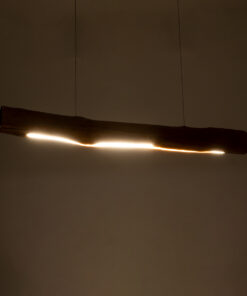 GloboStar® KATRINA 02320 Boho Κρεμαστό Φωτιστικό Οροφής LED 60W AC220-240V IP20 – Φ10 x Μ100cm – Μπεζ Ξύλινο – Φυσικό Λευκό 4500K – 5 Χρόνια Εγγύηση