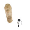 GloboStar® WAIKIKI 02350 Boho Κρεμαστό Φωτιστικό Οροφής Μονόφωτο 1 x E27 AC220-240V IP20 – Φ20 x Υ80cm – Μπεζ Ξύλινο Μπαμπού Πλέγμα Καμπάνα