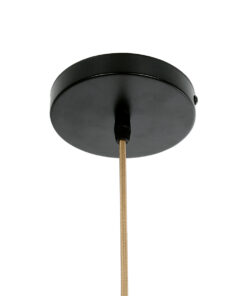 GloboStar® KENTUCKY 02357 Vintage Κρεμαστό Φωτιστικό Οροφής Μονόφωτο 1 x E27 AC220-240V IP20 – Φ60 x Υ90cm – Χρυσό Μεταλλικό Πλέγμα