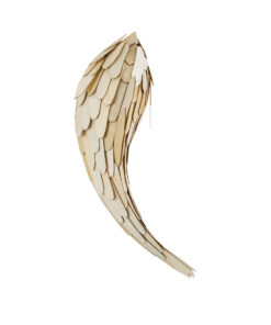 GloboStar® GOURAMI 02358 Boho Φωτιστικό Τοίχου – Απλίκα Μονόφωτο 1 x E27 AC220-240V IP20 – Μ64 x Π21 x Υ16cm – Μπεζ Λεπτό Φύλλο Ξύλου Πλέγμα