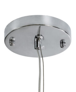 GloboStar® GOURAMI 02360 Boho Κρεμαστό Φωτιστικό Οροφής Μονόφωτο 1 x E27 AC220-240V IP20 – Μ70 x Π40 x Υ27cm – Κόκκινο Λεπτό Φύλλο Ξύλου Πλέγμα