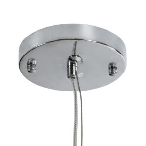 GloboStar® GOURAMI 02360 Boho Κρεμαστό Φωτιστικό Οροφής Μονόφωτο 1 x E27 AC220-240V IP20 – Μ70 x Π40 x Υ27cm – Κόκκινο Λεπτό Φύλλο Ξύλου Πλέγμα