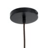 GloboStar® MONTANA 02382 Boho Κρεμαστό Φωτιστικό Οροφής Μονόφωτο 1 x E27 AC220-240V IP20 – Φ80 x Υ40cm – Σκούρο Καφέ Μπαμπού Πλέγμα Καμπάνα – 5 Χρόνια Εγγύηση
