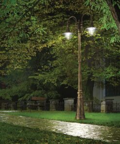 IDEAL LUX Φωτιστικό Κήπου CIMA 2xE27 IP43 2,16m Χρώματος Ανθρακί – 246833