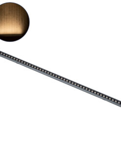 GloboStar® DIGI-BAR 90211 Ψηφιακή Μπάρα Φωτισμού Wall Washer Digital Pixel Facade Tuber Bar LED 12W 840lm 45° DC 24V Αδιάβροχο IP65 L100 x W3.5 x H3.2cm Θερμό Λευκό 2700K DMX512 – Γκρι Ανθρακί με Pixel Lens Φακούς – 3 Years Warranty