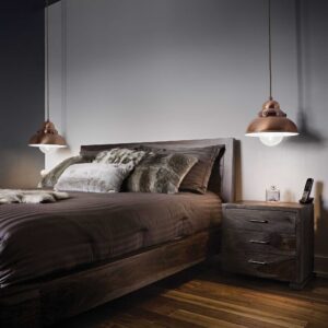 IDEAL LUX Κρεμαστό Φωτιστικό SAOR 1xE27 Χάλκινου Χρώματος  – 025278