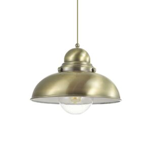 IDEAL LUX Κρεμαστό Φωτιστικό Οροφής SAOR 1xE27 Μπρονζέ Χρώματος – 025285