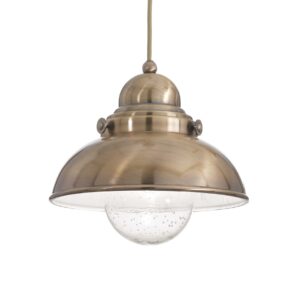 IDEAL LUX Κρεμαστό Φωτιστικό SAOR 1xE27 Μπρονζέ Χρώματος – 025308