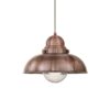 IDEAL LUX Κρεμαστό Φωτιστικό Οροφής SAOR 1xE27 Χάλκινου Χρώματος – 025315