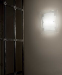 IDEAL LUX Απλίκα Τοίχου TRIPLO 1xE27 Γυάλινο Λευκού Χρώματος – 026473