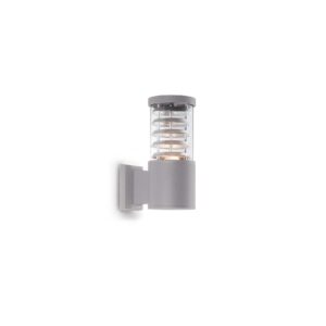 IDEAL LUX Απλίκα Τοίχου TRONCO 1xE27 IP44 Γκρι Χρώματος – 026978