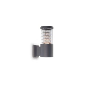 IDEAL LUX Απλίκα Τοίχου TRONCO 1xE27 IP44 Χρώματος Ανθρακί – 027005