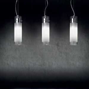 IDEAL LUX Κρεμαστό Φωτιστικό FLAM 1xE27 Λευκού Χρώματος – 027357