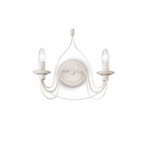 IDEAL LUX Απλίκα Τοίχου CORTE 2xE14 Λευκού Χρώματος – 028460