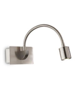 IDEAL LUX Απλίκα Τοίχου DYNAMO LED 3W 4000K Νίκελ Χρώματος – 031477