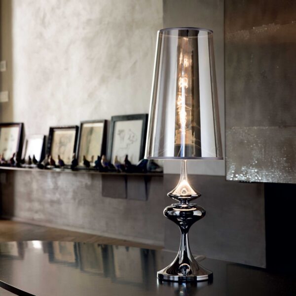 IDEAL LUX Επιτραπέζιο Φωτιστικό ALFIERE 1xE27 Χρωμίου – 032467