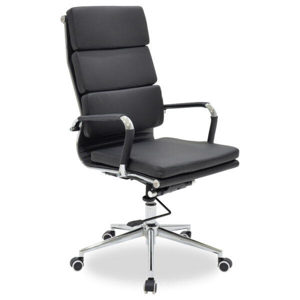 Manager office chair Tokyo pakoworld with PU black colour 033-000005