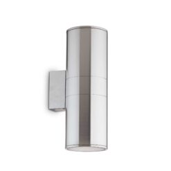 IDEAL LUX Επιτοίχιο Φωτιστικό GUN 2xE27 IP54 Αλουμινίου – 033020