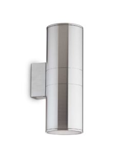 IDEAL LUX Επιτοίχιο Φωτιστικό GUN 2xE27 IP54 Αλουμινίου – 033020