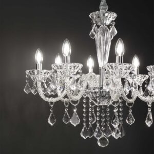 IDEAL LUX Κρεμαστό 8Φωτο Φωτιστικό TIEPOLO 8xE14 από Κρύσταλλο – 034720