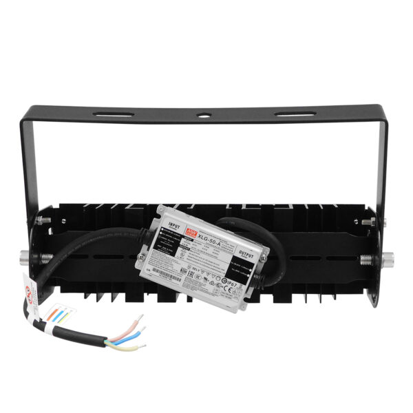 GloboStar® GOLIATH 90100-1 LED Προβολέας Γηπέδου – Φωτιστικό Tunnel 50W 8000LM 75°*135° AC 100-277V IP65 Μ32 x Π12 x Υ9cm Ψυχρό Λευκό 5000K – MeanWell Driver & LumiLEDs Chip – 5 Χρόνια Εγγύηση