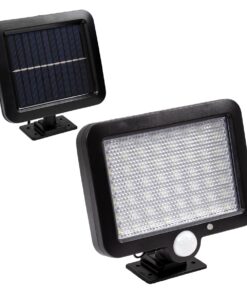 GloboStar® 71458 Αυτόνομος Ηλιακός Προβολέας LED SMD 20W 1200lm με Ενσωματωμένη Μπαταρία 2400mAh – Φωτοβολταϊκό Πάνελ με Αισθητήρα Ημέρας-Νύχτας – PIR Αισθητήρα Κίνησης Αδιάβροχο IP65 Ψυχρό Λευκό 6000K