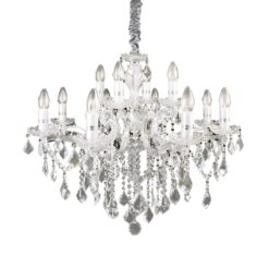 IDEAL LUX Κρεμαστό Φωτιστικό FLORIAN 12xE14 Χρωμίου – 035604