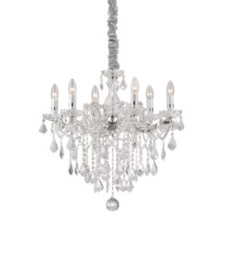 IDEAL LUX Κρεμαστό Φωτιστικό  FLORIAN 6xE14 Χρωμίου – 035628
